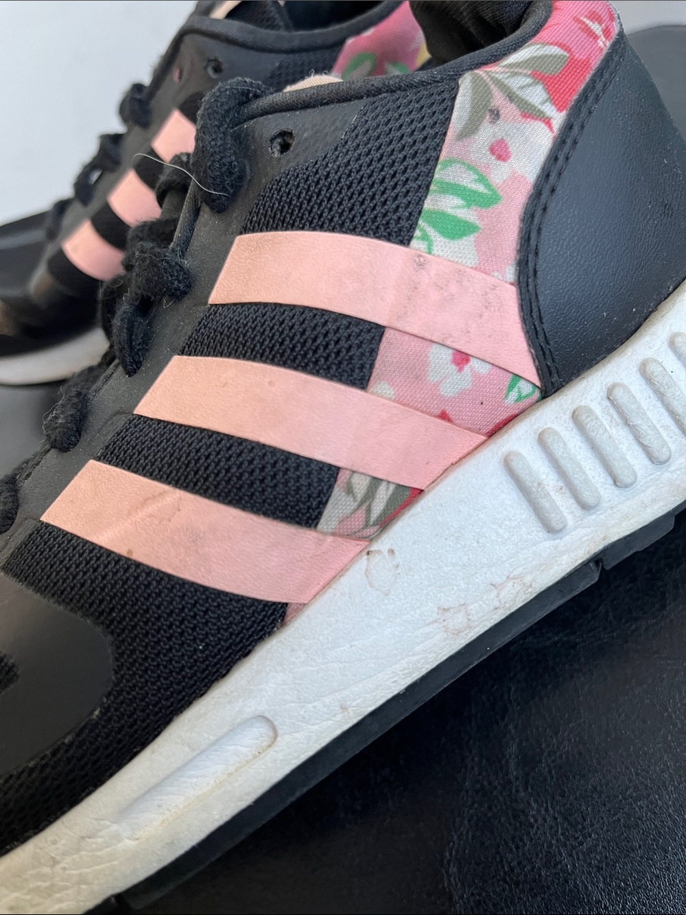 Adidas Black & Pink Running Sneakers - Picture 15 of 16